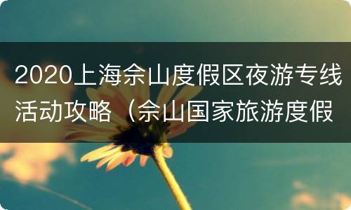 2020上海佘山度假区夜游专线活动攻略（佘山国家旅游度假区游玩攻略）