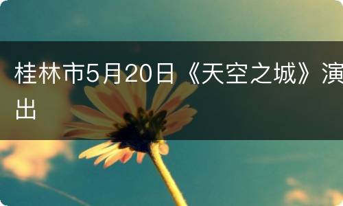 桂林市5月20日《天空之城》演出