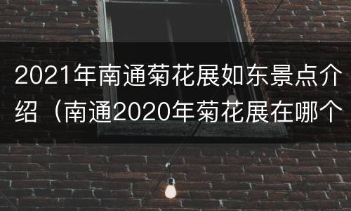 2021年南通菊花展如东景点介绍（南通2020年菊花展在哪个地方）