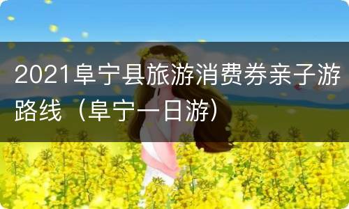 2021阜宁县旅游消费券亲子游路线（阜宁一日游）