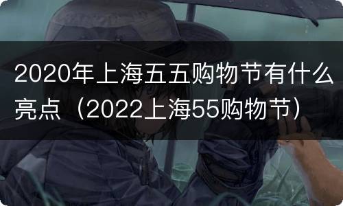 2020年上海五五购物节有什么亮点（2022上海55购物节）