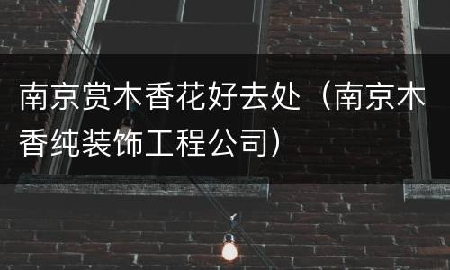 南京赏木香花好去处（南京木香纯装饰工程公司）