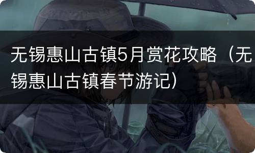无锡惠山古镇5月赏花攻略（无锡惠山古镇春节游记）