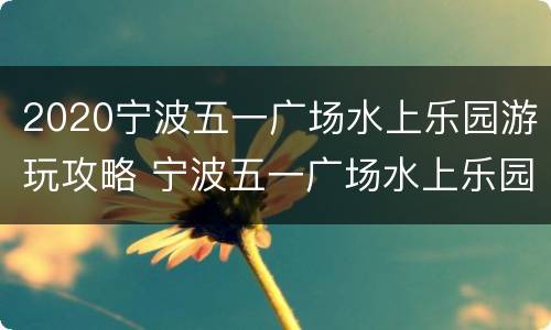 2020宁波五一广场水上乐园游玩攻略 宁波五一广场水上乐园门票