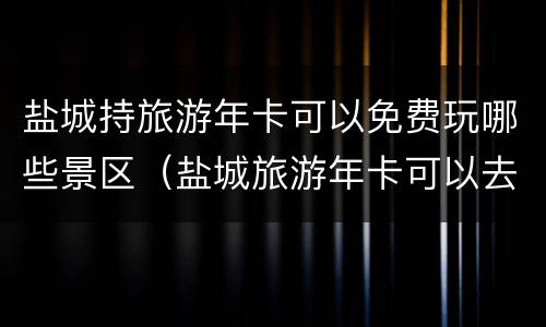 盐城持旅游年卡可以免费玩哪些景区（盐城旅游年卡可以去哪些景点）