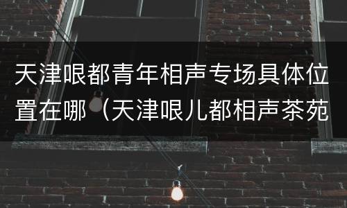 天津哏都青年相声专场具体位置在哪（天津哏儿都相声茶苑）