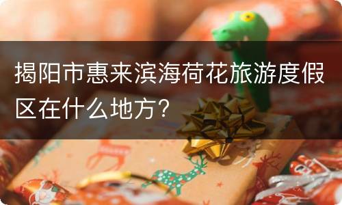 揭阳市惠来滨海荷花旅游度假区在什么地方?