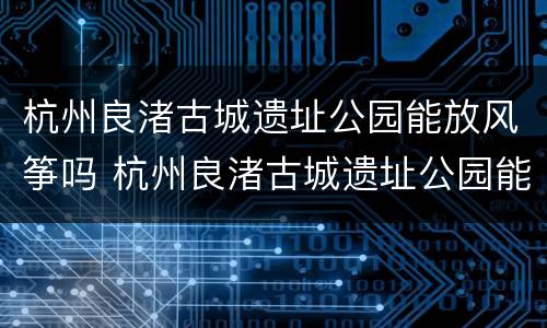 杭州良渚古城遗址公园能放风筝吗 杭州良渚古城遗址公园能放风筝吗图片