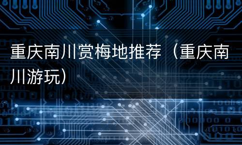 重庆南川赏梅地推荐（重庆南川游玩）
