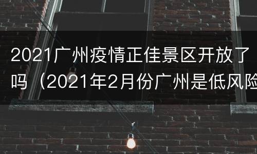 2021广州疫情正佳景区开放了吗（2021年2月份广州是低风险疫情区吗）