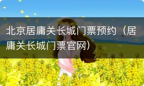 北京居庸关长城门票预约（居庸关长城门票官网）