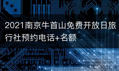 2021南京牛首山免费开放日旅行社预约电话+名额