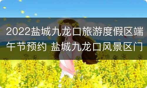 2022盐城九龙口旅游度假区端午节预约 盐城九龙口风景区门票