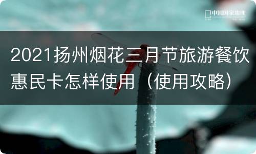 2021扬州烟花三月节旅游餐饮惠民卡怎样使用（使用攻略）