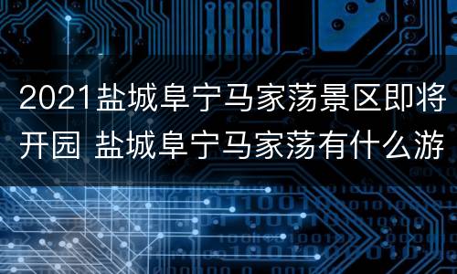 2021盐城阜宁马家荡景区即将开园 盐城阜宁马家荡有什么游玩的东西