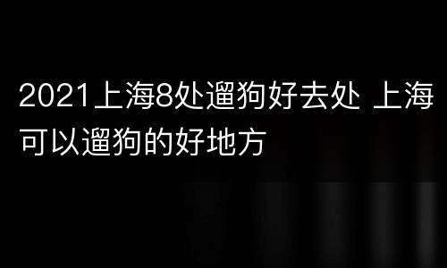 2021上海8处遛狗好去处 上海可以遛狗的好地方