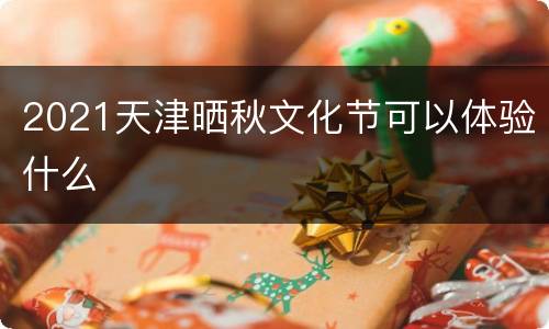 2021天津晒秋文化节可以体验什么