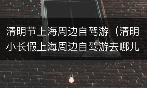 清明节上海周边自驾游（清明小长假上海周边自驾游去哪儿玩）