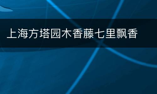 上海方塔园木香藤七里飘香
