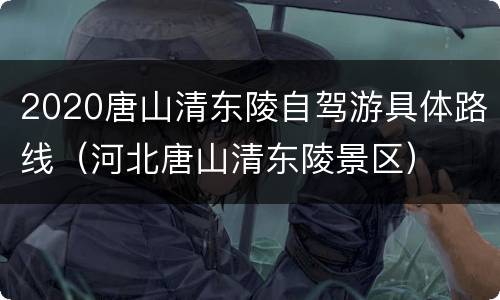 2020唐山清东陵自驾游具体路线（河北唐山清东陵景区）