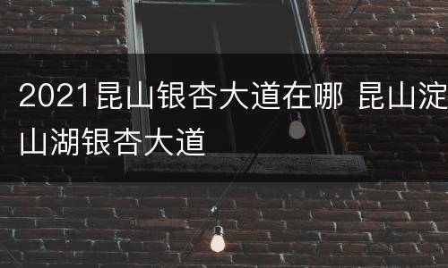 2021昆山银杏大道在哪 昆山淀山湖银杏大道