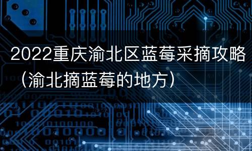 2022重庆渝北区蓝莓采摘攻略（渝北摘蓝莓的地方）