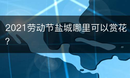 2021劳动节盐城哪里可以赏花？