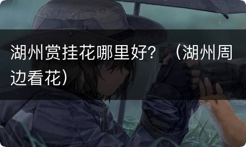 湖州赏挂花哪里好？（湖州周边看花）