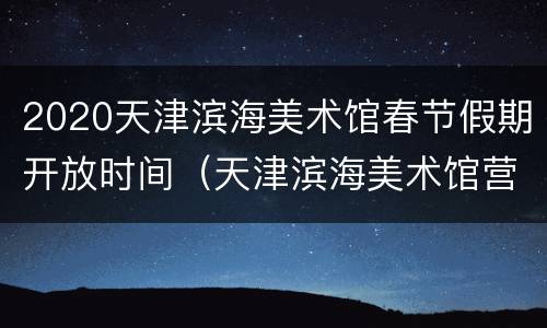 2020天津滨海美术馆春节假期开放时间（天津滨海美术馆营业时间）