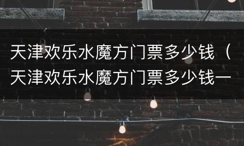 天津欢乐水魔方门票多少钱（天津欢乐水魔方门票多少钱一张）