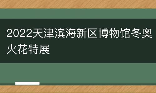 2022天津滨海新区博物馆冬奥火花特展