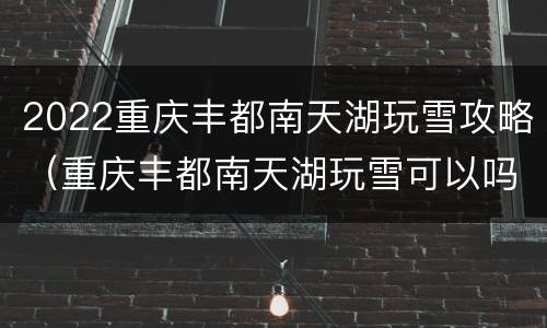 2022重庆丰都南天湖玩雪攻略（重庆丰都南天湖玩雪可以吗）
