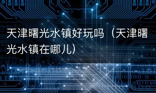 天津曙光水镇好玩吗（天津曙光水镇在哪儿）