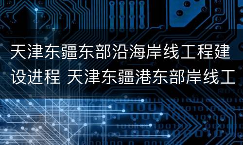 天津东疆东部沿海岸线工程建设进程 天津东疆港东部岸线工程