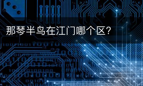 那琴半鸟在江门哪个区?