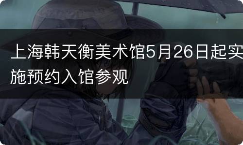 上海韩天衡美术馆5月26日起实施预约入馆参观