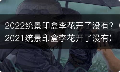 2022统景印盒李花开了没有?（2021统景印盒李花开了没有）