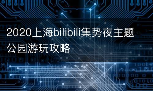 2020上海bilibili集势夜主题公园游玩攻略