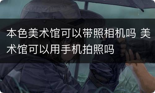 本色美术馆可以带照相机吗 美术馆可以用手机拍照吗