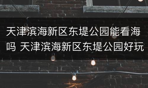 天津滨海新区东堤公园能看海吗 天津滨海新区东堤公园好玩吗