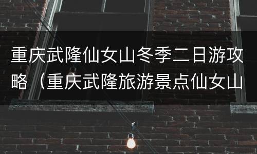 重庆武隆仙女山冬季二日游攻略（重庆武隆旅游景点仙女山）