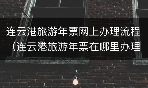 连云港旅游年票网上办理流程（连云港旅游年票在哪里办理）
