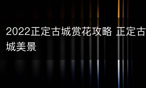 2022正定古城赏花攻略 正定古城美景