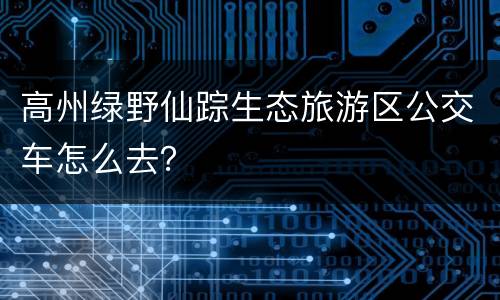 高州绿野仙踪生态旅游区公交车怎么去？