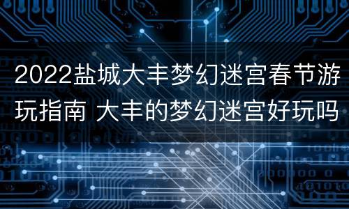 2022盐城大丰梦幻迷宫春节游玩指南 大丰的梦幻迷宫好玩吗?