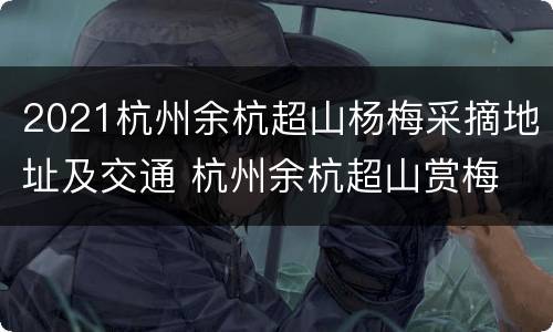 2021杭州余杭超山杨梅采摘地址及交通 杭州余杭超山赏梅