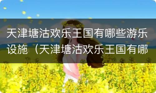 天津塘沽欢乐王国有哪些游乐设施（天津塘沽欢乐王国有哪些游乐设施可以玩）