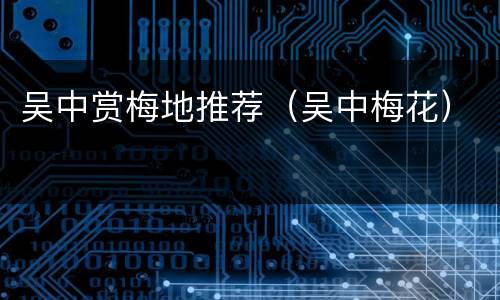 吴中赏梅地推荐（吴中梅花）