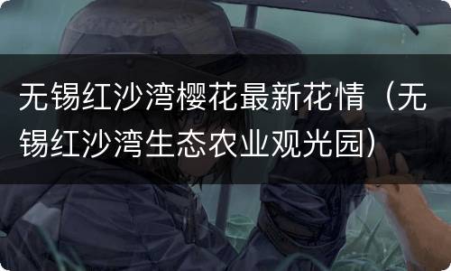 无锡红沙湾樱花最新花情（无锡红沙湾生态农业观光园）
