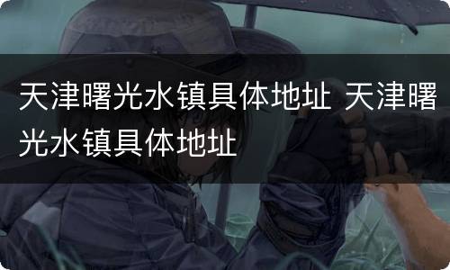 天津曙光水镇具体地址 天津曙光水镇具体地址
